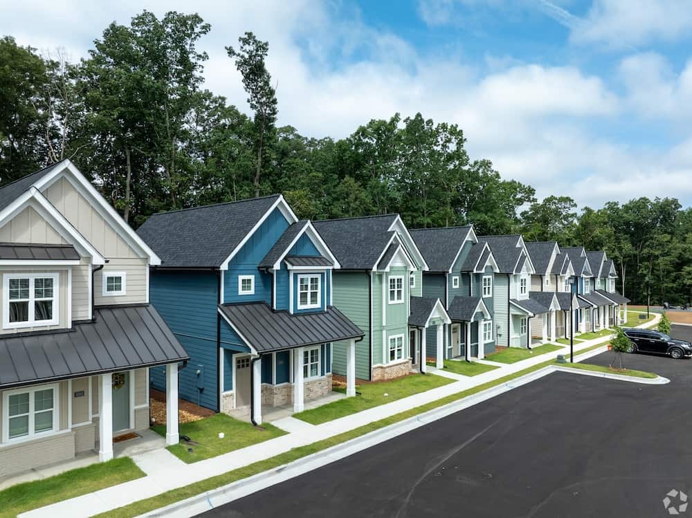 Aerial view of Cottages