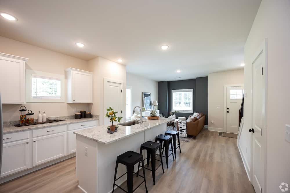 Kitchen and living room